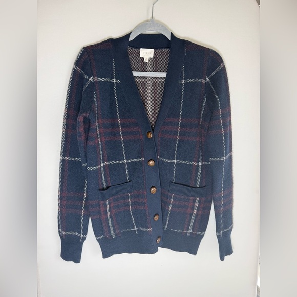 Cyrus Sweaters - Cyrus plaid cardigan sweater • Women’s small